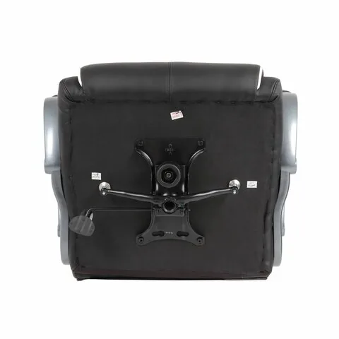 Кресло офисное BRABIX PREMIUM "Strong HD-009", НАГРУЗКА до 200 кг, экокожа черная, ткань серая, 531945