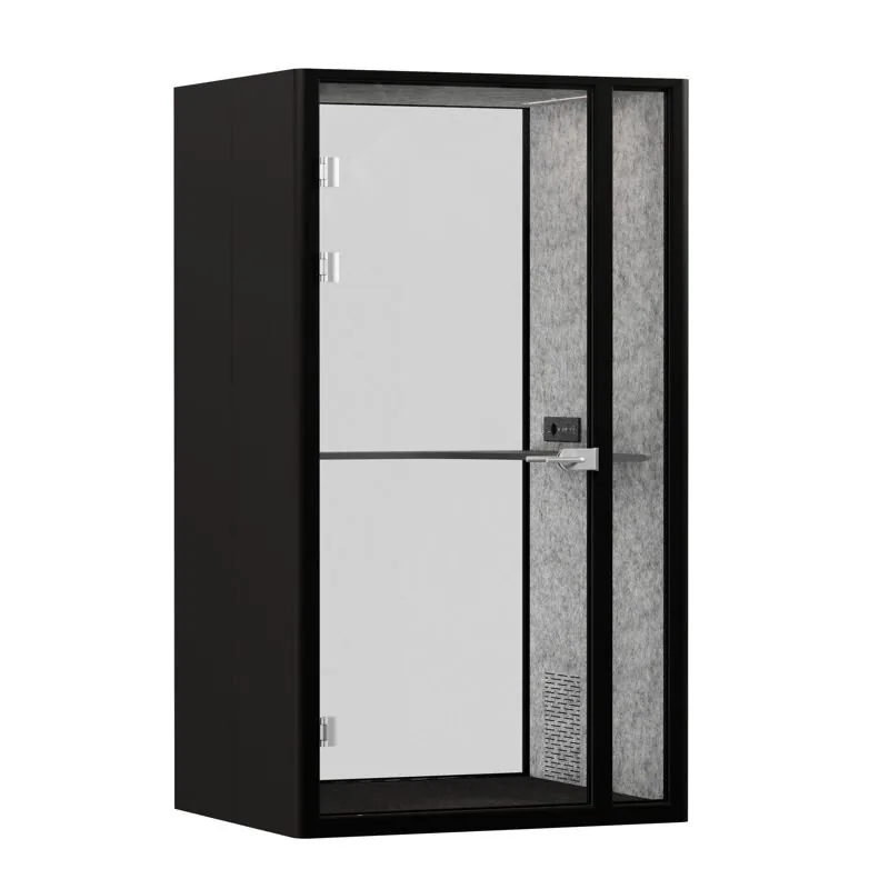 Акустическая кабина SoundCube RV UNO+ з/с-стекло  SDC-1.2-GL-Черный/Зимний Лес/Антрацит/Прозрачный/Серый 1300*1070*2278