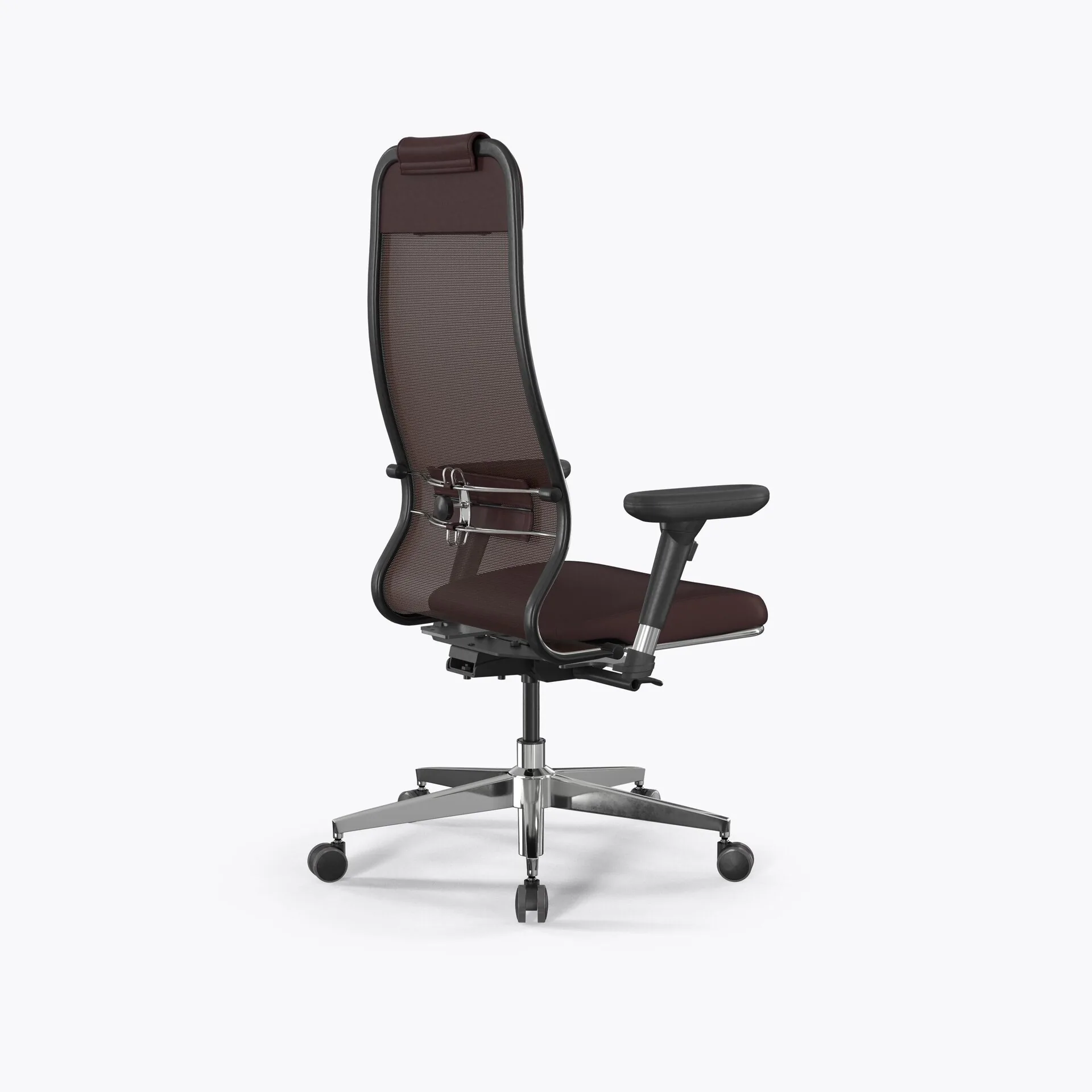 Кресло Метта SynchroSit 10 L1-115D - X2+Extra /Um00/Wm12/D13P(M24.B22.G18.W03) (Темно-коричневый)