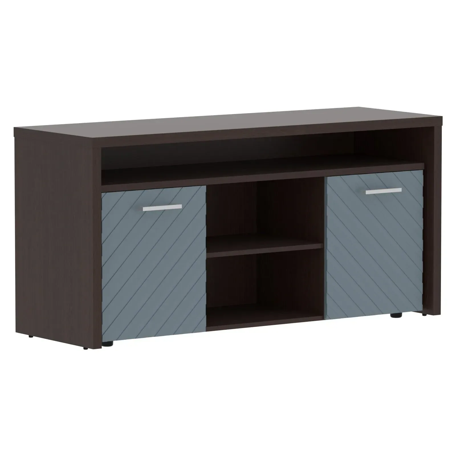 Тумба с фригобаром TLTF-3D Серо-голубой/1Венге Магия Z 1640х550х800 TORR LUX