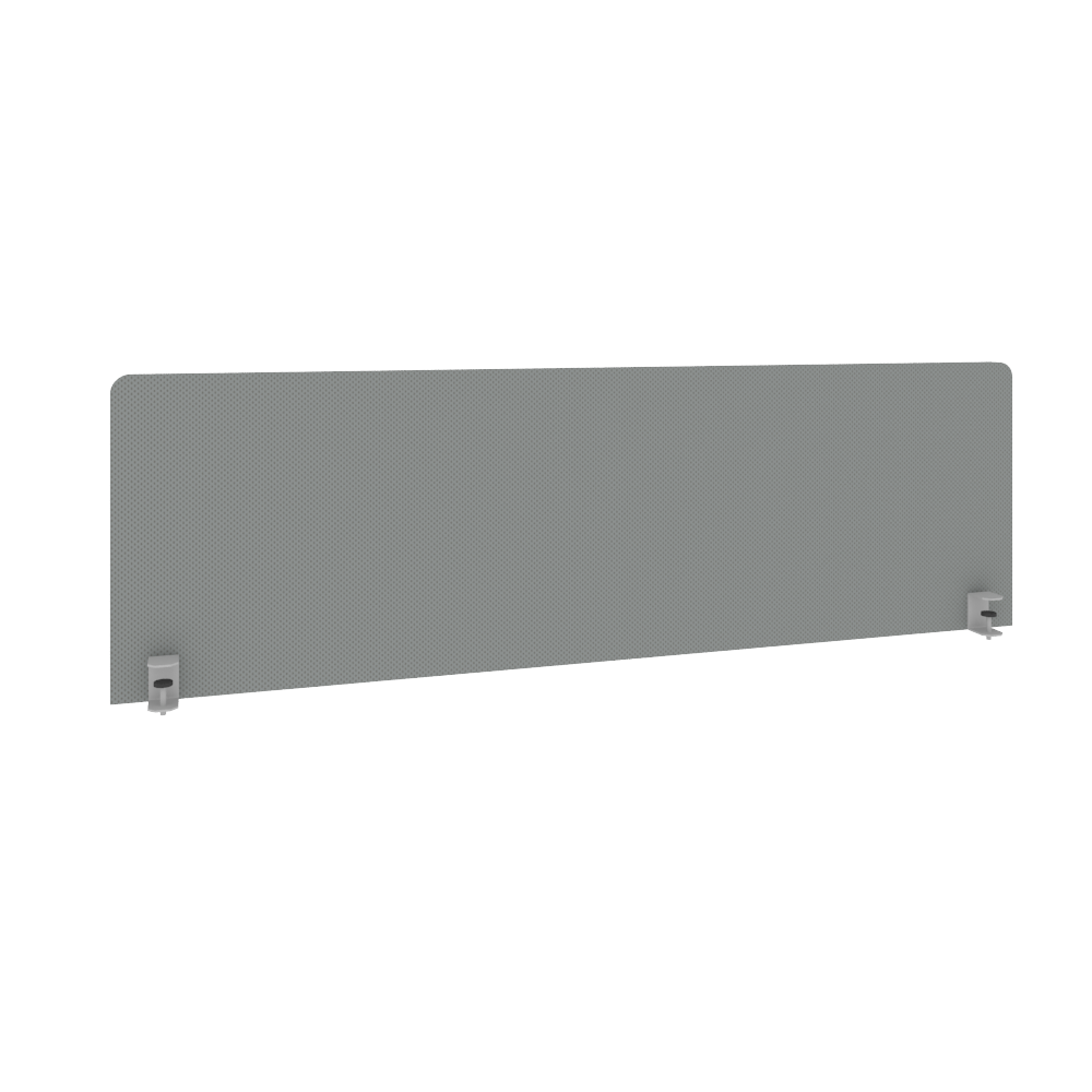 Metal System Экран тканевый для стола Б.ТЭКР-4  Серый 1450*450*28