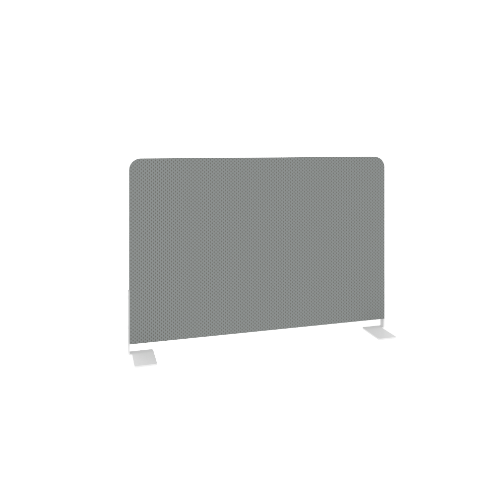 Metal System Экран тканевый боковой Б.ТЭКР-60 Серый/Металл Белый 600*390*28