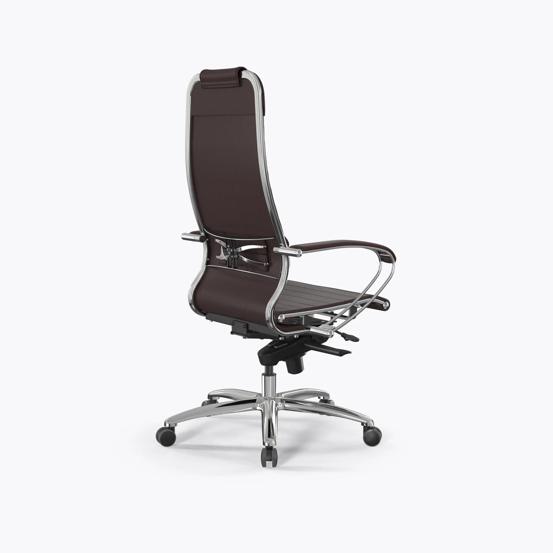 Кресло Метта Samurai L1-3K - Infinity /Uc02/Nc02/K2cL(M06.B31.G04.W03) (Темно-коричневый)