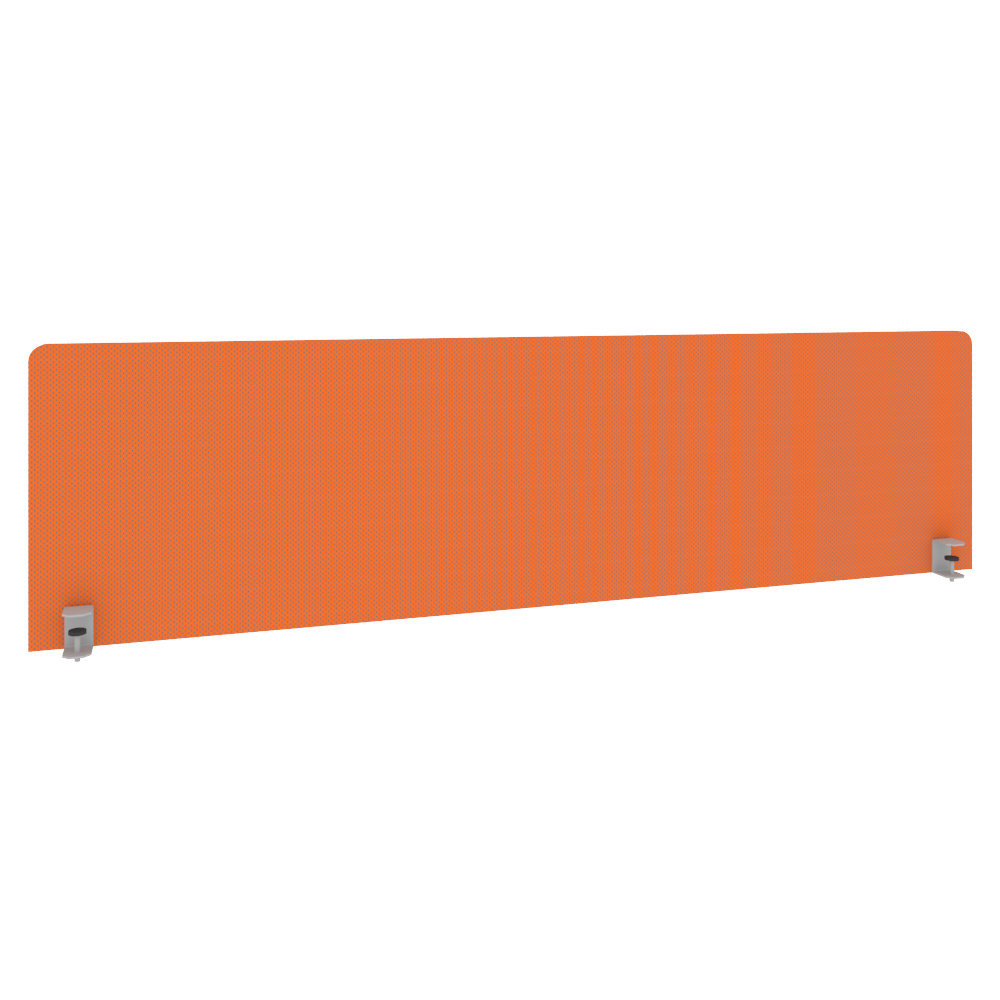 Metal System Экран тканевый для стола Б.ТЭКР-5 Оранжевый 1650*450*28