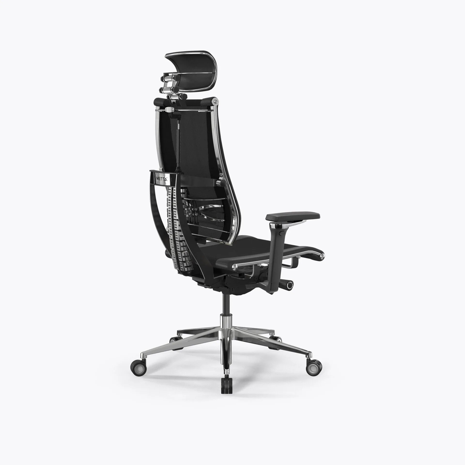 Кресло Метта Y 4DF B2-14D - YM93+Infinity /Kc09/Nc09/D15P/H13mL-3D(M26.B32.G25.W04) (Черный)
